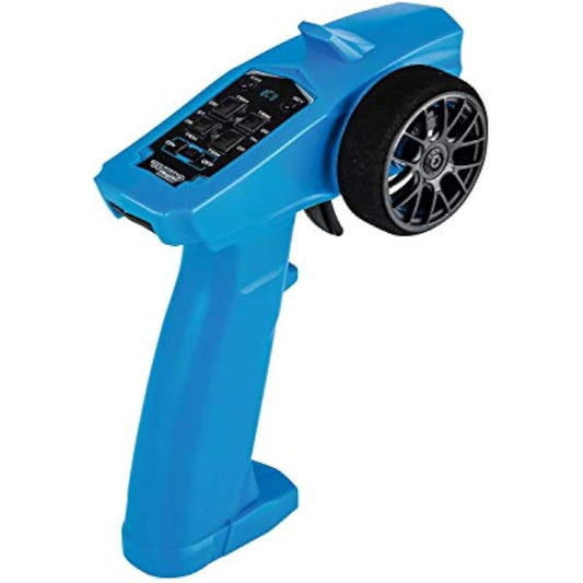 Carson 500500100 Reflex Wheel Start 2.4G Radio, Model Building, Accessories, Remote Control, Receiver, 3 Channels, Tamiya Kit Compatible, Blue