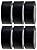 Crimson Starfish Black Duct Tape | 6 Rolls of 48mm x 45m Gaffer Tape | Water Resistant Duct Tape | Adhesive Tape Multi-Use for Indoor/Outdoor | Strong Adhesive Tape