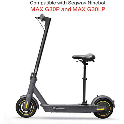 Segway-Ninebot Electric Scooter Seat Saddle for MAX G30P and G30LP, Adjustable Comfortable and Shock Absorbing MAX Seat Saddle, Black, Large
