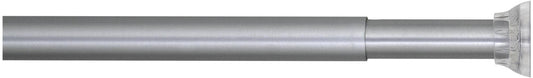 Sealskin Shower Curtain Tension Rod, extensible, Metal, Matt Aluminium, 2 X 2 X 255 cm