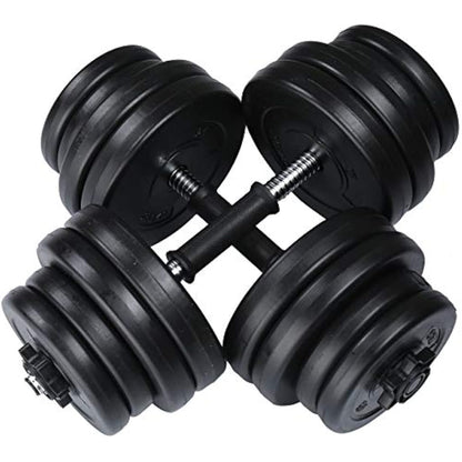 RIP X 30kg Adjustable Dumbbell Barbell Weight Set in Chrome with Bar Joiner Included