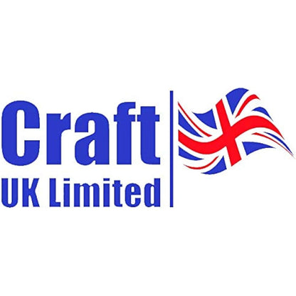 Craft UK 2043 Premium 40, 300 GSM 6x6 Card & Envelopes, White 300 GSM