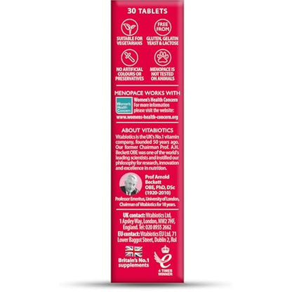 Menopace Original - No. 1 Menopause Supplement for Women. by Vitabiotics. 30-Day Vitamin Perimenopause formula - Pack of 1 , 30 Tablet