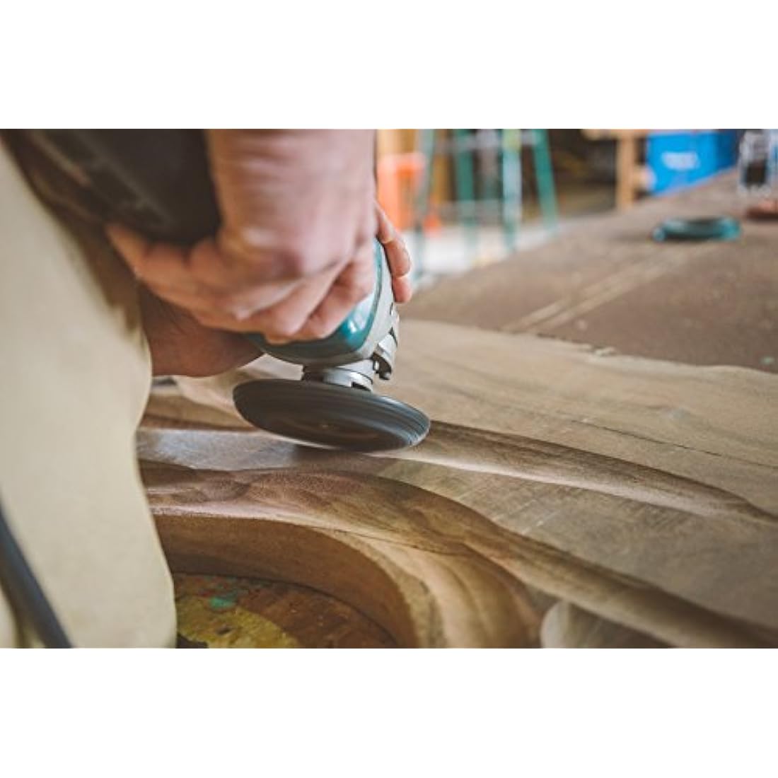 Kutzall Extreme Shaping Disc - Very Coarse, 4-1⁄2" (114.3mm) Dia. X 7⁄8" (22.2mm) Bore - Woodworking Angle Grinder Attachment for DeWalt, Bosch, Milwaukee, Makita. Abrasive Tungsten Carbide, SD412X120
