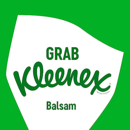 Kleenex® Balsam Extra Large Tissues in 16 Compact Boxes - Protect and Soothe Your Nose When You've Got a Cold - BalmCare with Aloe Vera, Vitamin E and Calendula, 640 Tissues (16 Boxes)