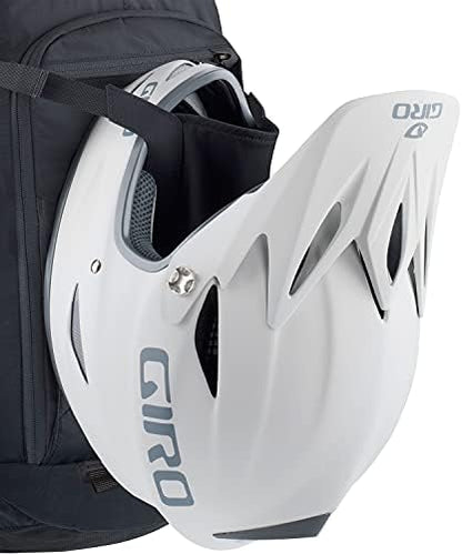 EVOC FR TOUR 30l technical touring backpack (integrated back protector with shock absorption, ideal for multi-day tours, main compartment with pass-through, hydration system slot, rain cover), black