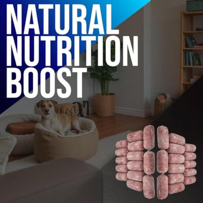 Raw Dog Food Frozen BARF Chicken Mince Meal for Dogs - Frozen, Raw Food in 28 x 500g Rolls (14kg Total)