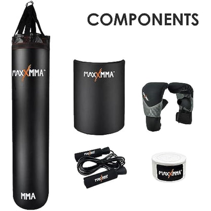 MaxxMMA 5' Water/Air Punching bag, Adjustable weight 70-140 Pounds