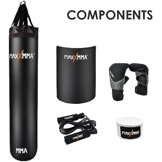 MaxxMMA 5' Water/Air Punching bag, Adjustable weight 70-140 Pounds
