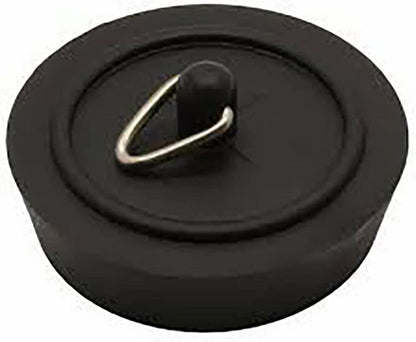 4 x fiXte Replacement Sink Plug Shower Bath Basin Rubber Black 45mm 1 3/4"