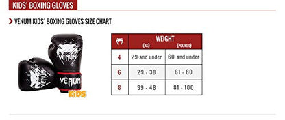 Venum, Contender Kids Boxing Gloves, Unisex Kids, 4 Oz, Black/Red