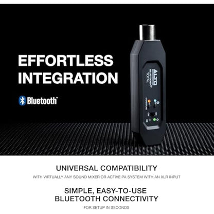 ALTO Bluetooth Total 2 XLR Equipped Rechargeable Bluetooth Receiver For Mixing Desk, Audio Mixer Setups and Active PA Systems