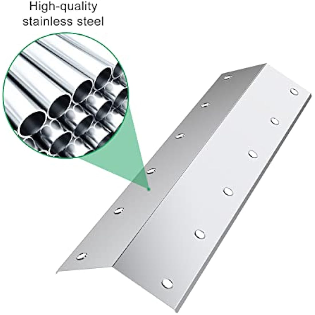 WELL GRILL 4-Pack Stainless Steel Heat Plates BBQ Flavorizer Bar Replacement Parts for Outback Spectrum 3-burner Spares, Spectrum 3-burner Flatbed, Apollo MS-4461, THG3302P, THG3302S, Blooma