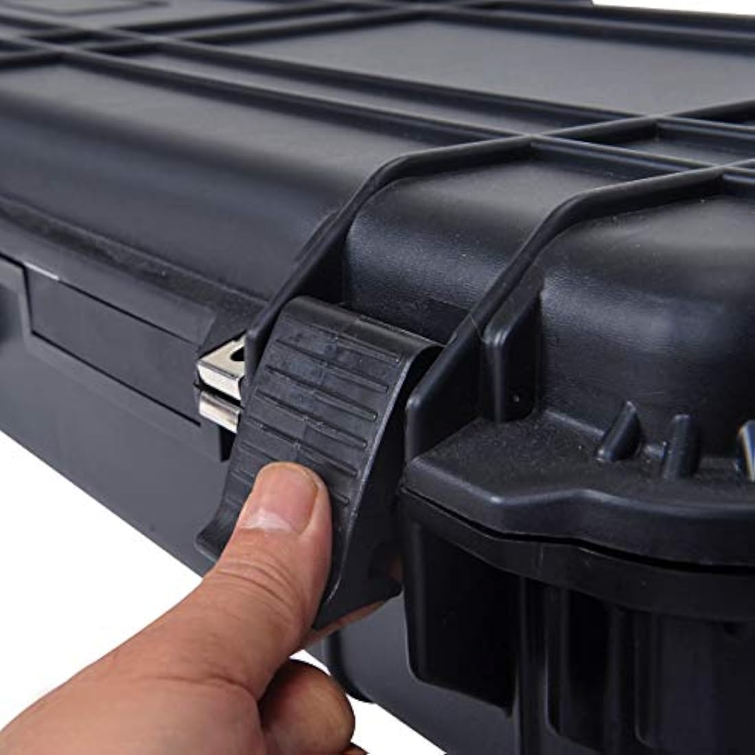 MEIJIA Portable Rolling Waterproof All Weather Hard Rifle Case with Wheels,Customizable Fit Foam Included