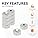 N42 Neodymium Countersunk Magnet for Arts, Crafts, Model Making, DIY, Hobbies, Office and Home - 10mm dia x 5mm thick x 3.2mm c/sink - 2kg Pull - North - Pack of 100