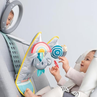 Taf Toys Koala in Car Play Centre. Rear Facing Kick Mat with Hanging Sensory Toys. Easy to Fit Baby Car Travel Activity Centre. Suitable for Boys & Girls from Birth