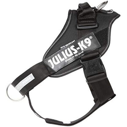 Julius-K9, IDC Powerharness, Dog Harness with Front Control Y-Belt, Size: XL/2, Black
