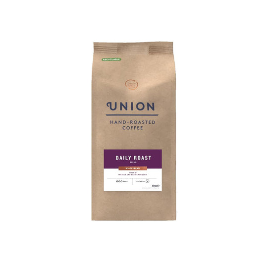 Union Coffee - Daily Roast Espresso Coffee Beans - Dark Roast - Pack of 500g