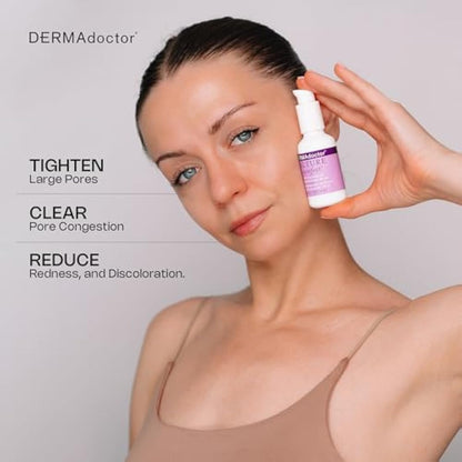 DERMAdoctor Picture Porefect Serum – Pore Minimising and Skin Refining Treatment for Enlarged Pores, Redness, Uneven Tone & Oily Skin – 30 Millilitres (20331-7)