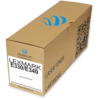 duston E330/E340, 34036HE Black Toner Compatible with Lexmark E330 E340 E332 E342