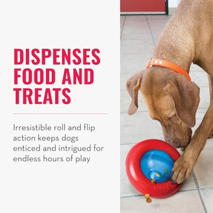 KONG Gyro - Interactive Dog Toy for Treat Dispensing - Dog Slow Feeder for Healthy Eating - For Medium/Large Dogs