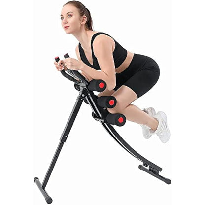Fitlaya Fitness Core & Bauchtrainer AB Workout Machine Home Gym Krafttraining Bauchmuskeltrainer Faltbares Fitnessgert