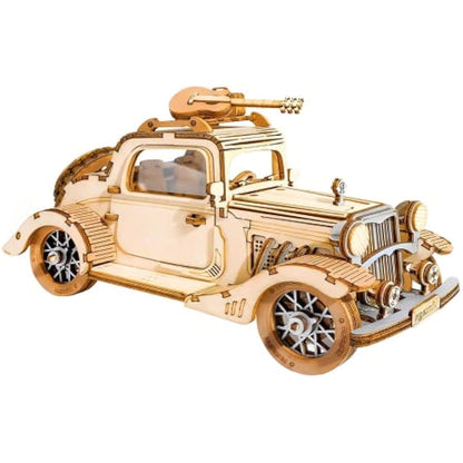 Rolife 3D Puzzle - Wooden Car Puzzles for Adults DIY Model Cars, Creative Craft Construction Kits Toy Building Sets for Adults, Home Decor Gifts for Teens