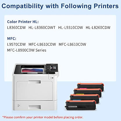 SMARTOMI TN423 TN421 Toner Cartridges Compatible for Brother TN-423 TN-421 for Brother HL-L8260CDW HL-L8360CDW MFC-L8690CDW MFC-L8900CDW DCP-L8410CDW MFC-L8610CDW MFC-L9570CDW