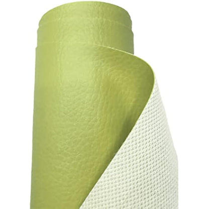 A-Express Grained Faux Leather Fabric Waterproof Heavy Duty Leatherette Vinyl Leathercloth Upholstery Textured Material - Pistachio 2 Metres 200cm x 140cm