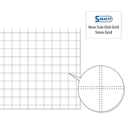 SAKAEテクニカルペーパー Tomoe River FP (52g/m2) Notebook by SANZEN, 5.85" x 8.27", 368 Pages (184-Sheet), Hard Cover, 5mm Squared, Thread-Bound, White (SR-A5HBW)