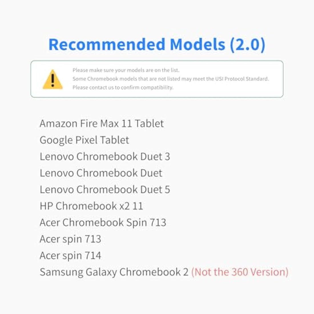 Penoval USI 2.0 Stylus Pen - 4096 Pressure, Magnetic, for Google Pixel Tablet, Amazon Fire Max 11, Lenovo Chromebook Duet, HP Chromebook X360 14b - Spare Tips Included