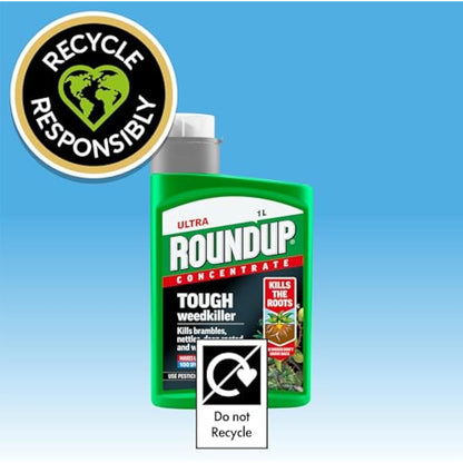 Roundup Ultra, Tough Weedkiller, Concentrate Liquid, 500 ml