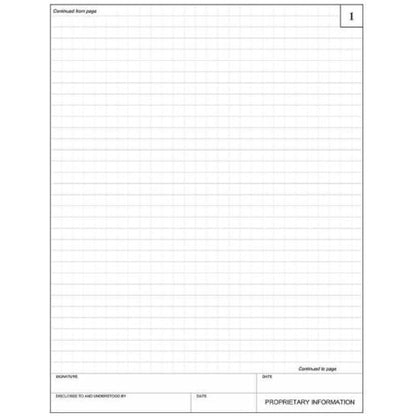 BookFactory Red Engineering Notebook - 96 Pages (.25" Engineering Grid Format), 8 7/8" x 11 1/4", Engineering Lab Notebook, Red Cover, Section Sewn Hardbound (EPRIL-096-LGS-A-LRT4)
