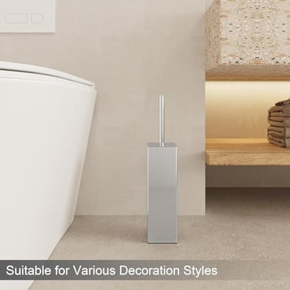 BGL Stainless Steel Material Stand Toilet Brush Holder For Bathroom And Hotel (chrome)