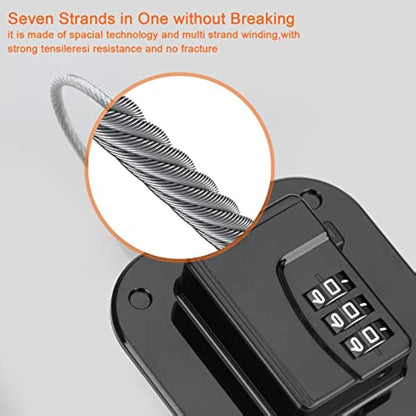 Evilsoul Password Fridge Lock Children Safety Refrigerator Lock Adults Safety Fridge Locks 2PCS Cupboard Lock with 3M Strong Adhesive for Drawer Fridge Freezer Cupboard (Black)