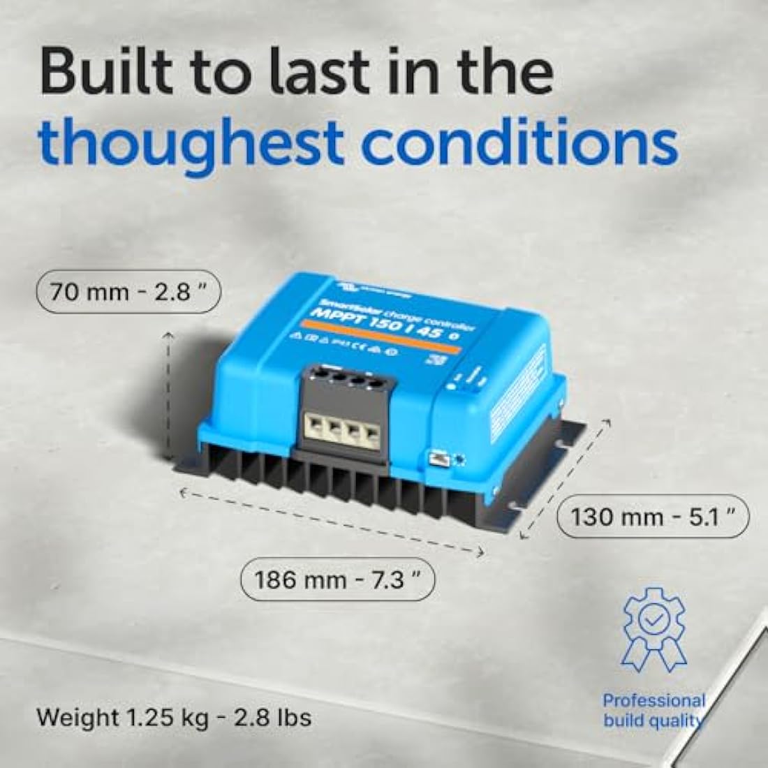 Victron Energy SmartSolar MPPT 150V 45 amp 12/24/36/48-Volt Solar Charge Controller (Bluetooth)