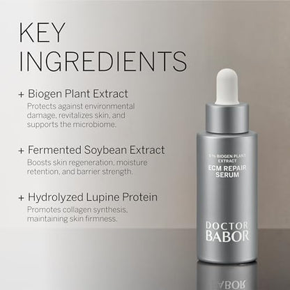 DOCTOR BABOR ECM Repair Serum | Anti-Aging Facial Care for Firm and Smooth Skin | Regenerates and Transforms the Skin With 5% BIOGEN PLANT EXTRACT | Vegan | 30ml