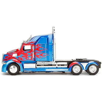 Jada Toys 98403 Transformers Western Star 5700 XE Phantom Transformers 5 1:24 Scale Blue/Red