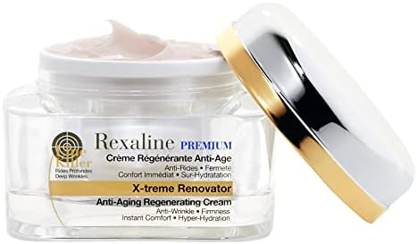 Rexaline - X-treme Renovator - Anti-Aging Regenerating Cream - Anti Wrinkle Cream with Hyaluronic Acid - Moisturizing, Nourishing, Soothing - Youth Facial care - Primer - Cruelty Free - 50ml