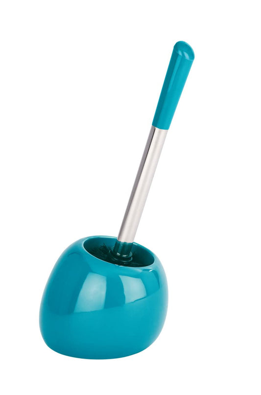 WENKO 22001100 Toilet brush Polaris Petrol - Ceramic, 15 x 34.5 x 14.5 cm, Petrol