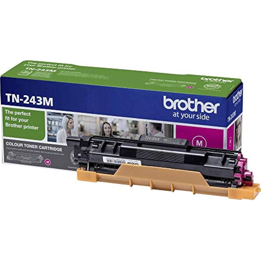 Brother TN-243M Toner Cartridge, Magenta, Single Pack, Standard Yield, Includes 1 x Toner Cartridge, Brother Genuine Supplies