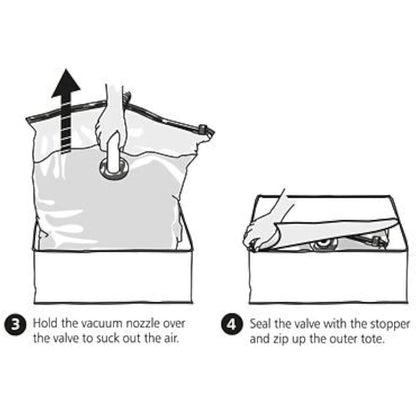 lakeland Vacuum Clothes & Duvet Storage Tote Bag 87L – Stores King-Size Duvet Space Saving Solution