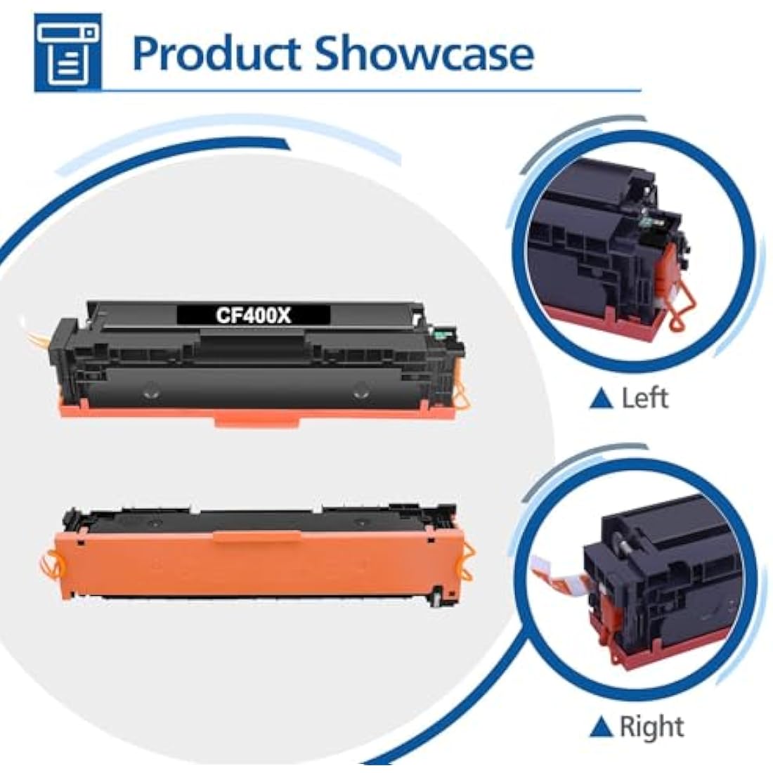 4-Pack 201X 201A CF400X CF400A Compatible for HP M277dw Toner Cartridge Replacement for Color Laserjet pro MFP M277n M252dw M274n M252n M277c6 M277 M252 M274 CF401X ( Black Cyan Yellow Magenta )