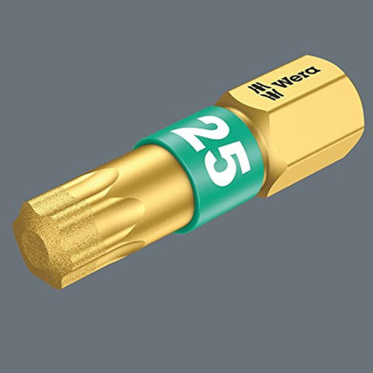 Wera Bit-Check 7 TX Diamond 1 Anti Cam-out Torx BiTorsion Long Life bit set for drill/drivers, TX10,15,20,25,30,40 7 piece, 05057415001