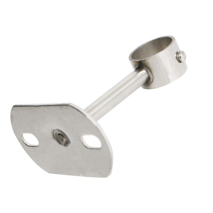 Ohamtes 4Pcs ID32mm(1-1/4"), L100mm, clothes rail mounting bracket, shower curtain closet tie rod support frame, curtain rod flange socket