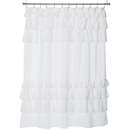 Madison Park Grace Shower Curtain White 72x72
