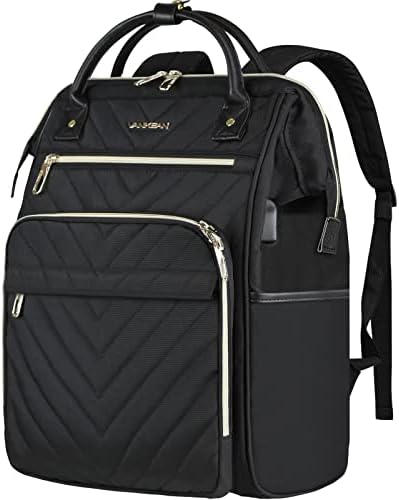 VANKEAN Laptop Backpack for Women Men 17.3 Inch Stylish Computer Work Backpack, Waterproof College Daypack Backpacks with USB Port & RFID Blocking, Business Travel Backpack