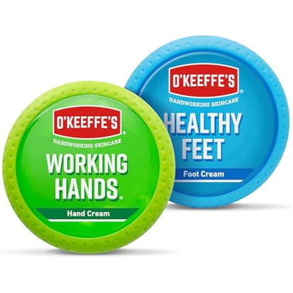 O'Keeffe's Working Hands 96g & Healthy Feet 91g (Twin Pack)