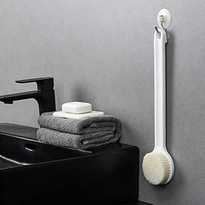 Ithyes Dry Brushing Body Brush Shower Bath Brush Long Handle Gentle Back Skin Scrubber Exfoliate Massage Improve Blood Circulation Cellulite Treatment