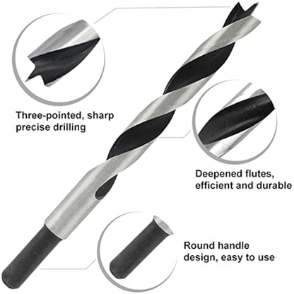 NORTOOLS Brad Point Wood Drill Bit Set 25 PCS HCS Wooden Drills for Woodworking DIY Lover Carpenter